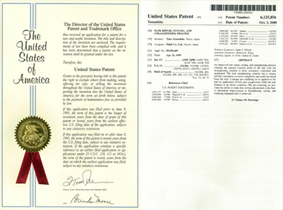 アメリカでの特許